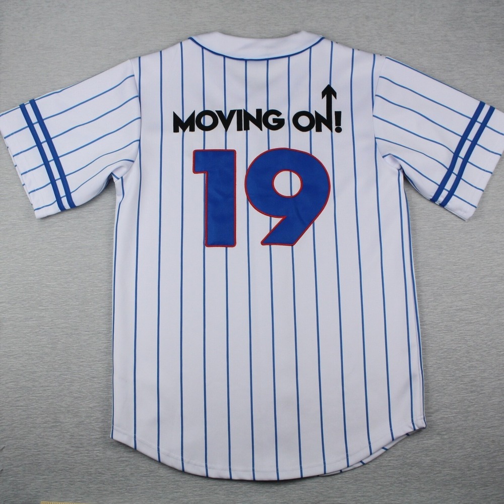 The Who Moving On 19 Baseball Jersey Shirt Mens Size L Polyester Short Sleeve - Picture 9 of 10